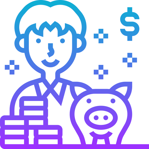 Money saving business and finance finance people icon Money saving business and finance finance people icon