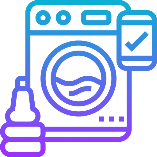Laundry washing machine housekeeping appliances icon Laundry washing machine housekeeping appliances icon