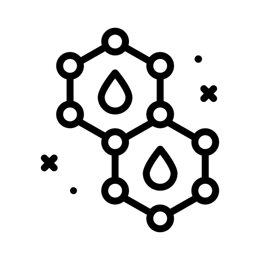 Molecule industry molecule science icon