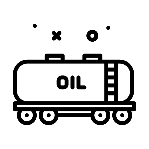 Oil transportation fuel truck industry icon