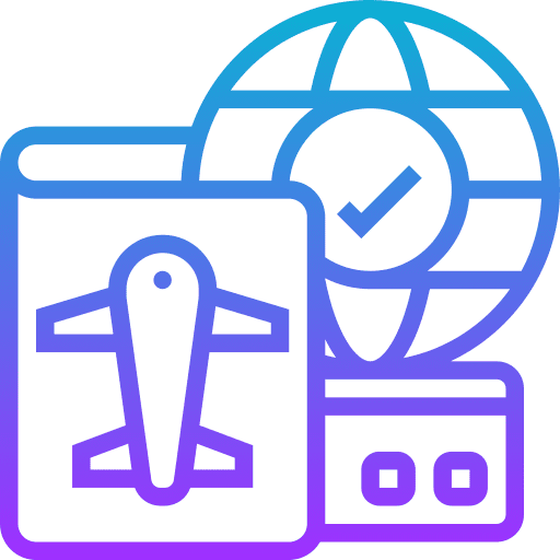 Visa vacation visa travel icon Visa vacation visa travel icon