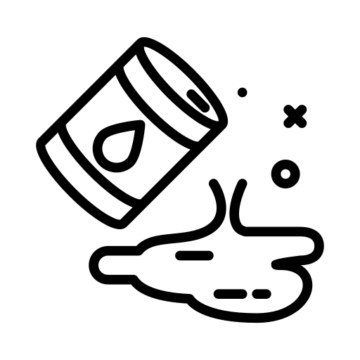 Barrel oil industry leak icon