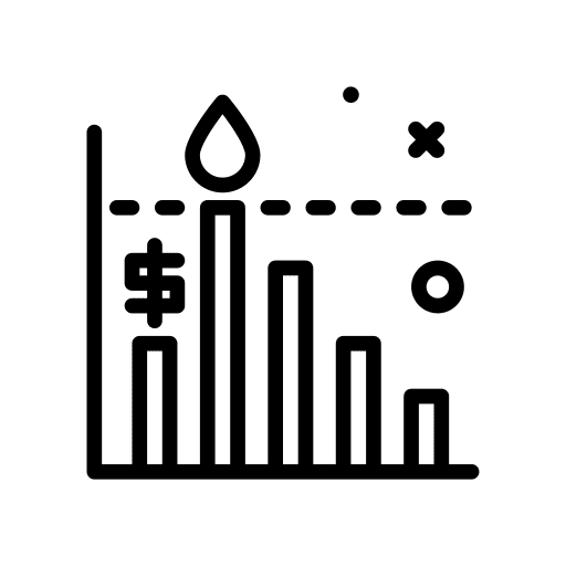 Stocks growth business and finance oil icon Stocks growth business and finance oil icon