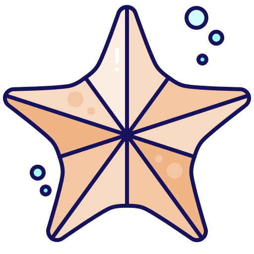 Starfish animals shark aquarium icon