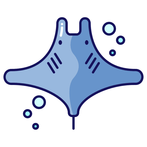 Stingray animal fish shark icon Stingray animal fish shark icon