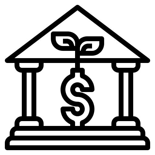 Bank business and finance building savings icon Bank business and finance building savings icon