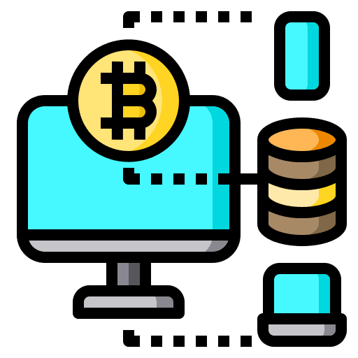 Data network computer big data network icon