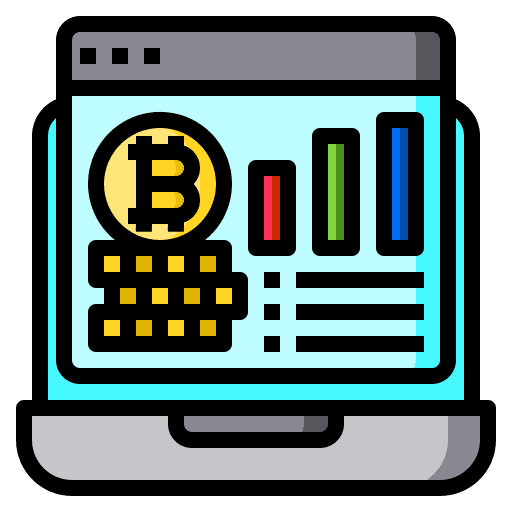 Analysis analysis online cryptocurrency icon Analysis analysis online cryptocurrency icon