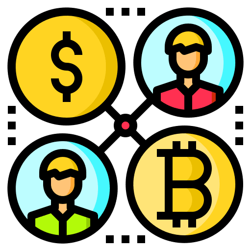 Connection investor user marketing icon Connection investor user marketing icon