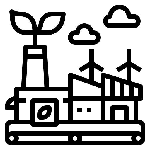 Enviromentally friendly company environment ecology and environment icon
