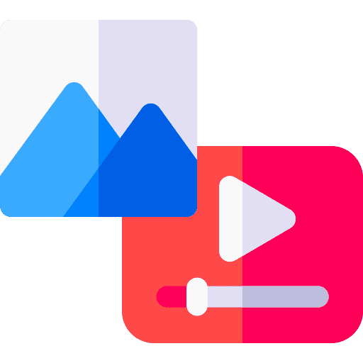Content play button video content icon