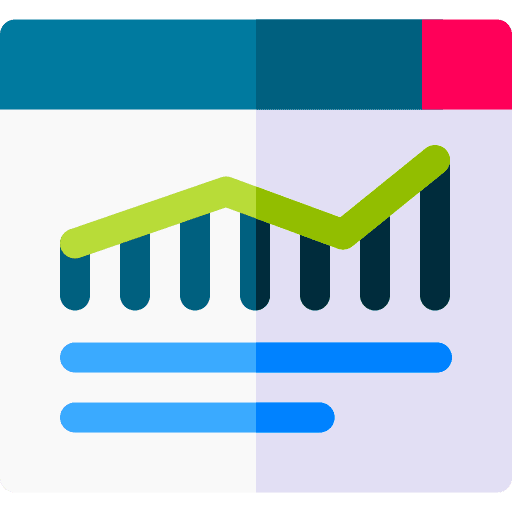 Traffic statistics marketing website icon Traffic statistics marketing website icon