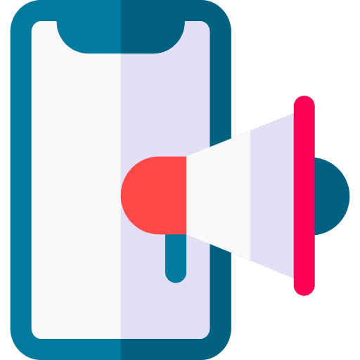 Mobile marketing marketing promotion advertising icon Mobile marketing marketing promotion advertising icon