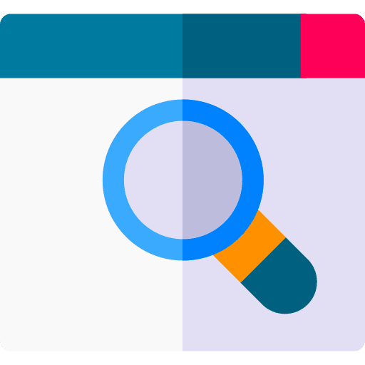 Seo seo and web loupe website icon Seo seo and web loupe website icon
