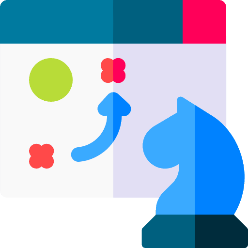 Seo strategy seo and web chess icon Seo strategy seo and web chess icon
