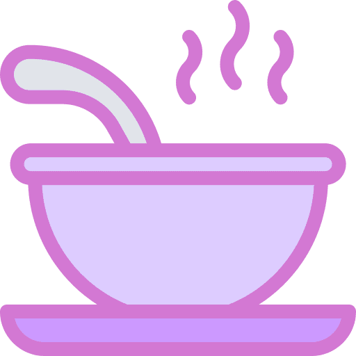 Soup bowl hot soup food warm icon