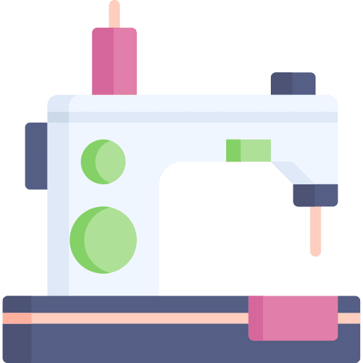 Sewing machine handcraft tailoring fashion icon Sewing machine handcraft tailoring fashion icon