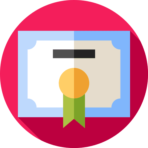 Certificate certification education patent icon Certificate certification education patent icon