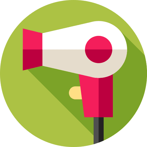 Hairdryer electronics hairdresser hair icon Hairdryer electronics hairdresser hair icon