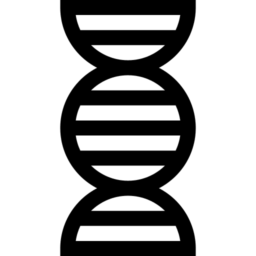 Dna chromosomes biological science icon