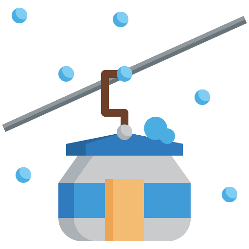 Cable car cabin cable car cabin transportation winter icon