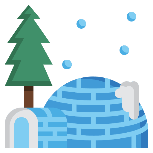 Igloo antartic eskimo altitude icon