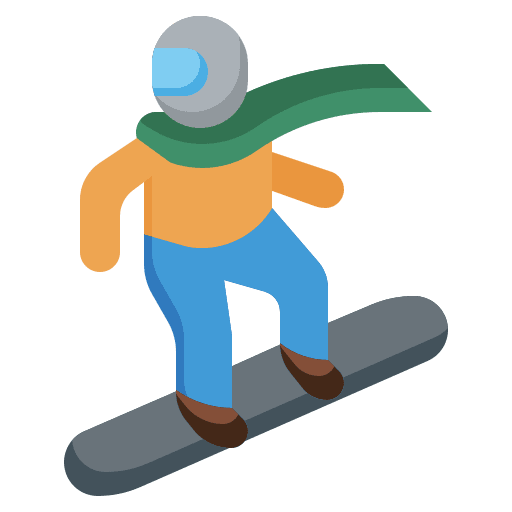 Snowboarding snowboard sport winter sports icon