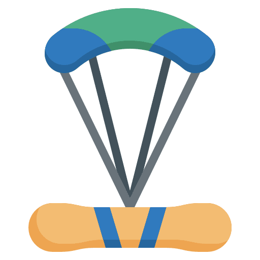 Paraglider gliding sports and competition sports icon Paraglider gliding sports and competition sports icon