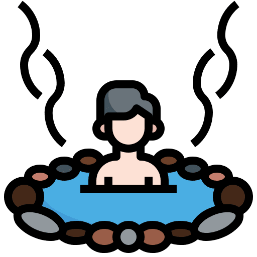 Hot spring spa beauty hot icon