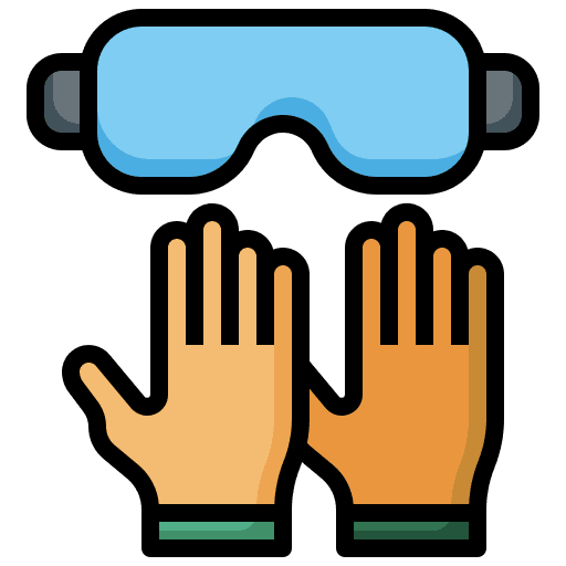 Sport equipment skiing sports and competition ski goggles icon