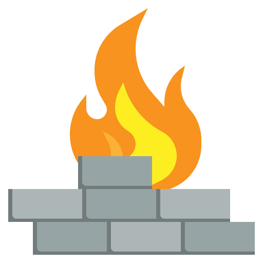 Firewall mansory firewalls stones icon
