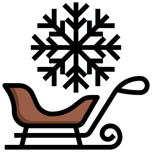 Sledge winter adventure sports sledge icon Sledge winter adventure sports sledge icon