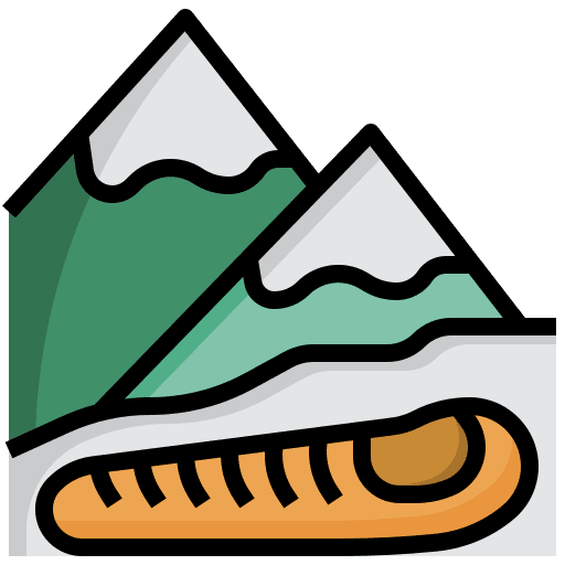 Sleeping bag vacations comfortable nature icon Sleeping bag vacations comfortable nature icon