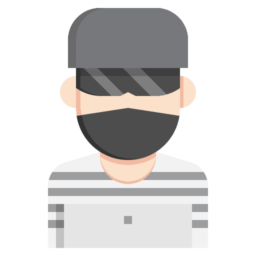 Hacker cyber attack avatar laptop icon Hacker cyber attack avatar laptop icon