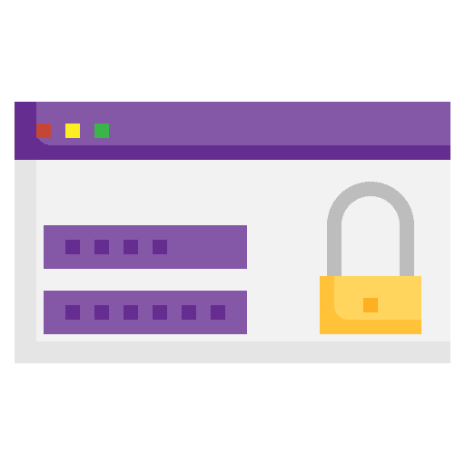 Lock security hand padlock icon Lock security hand padlock icon