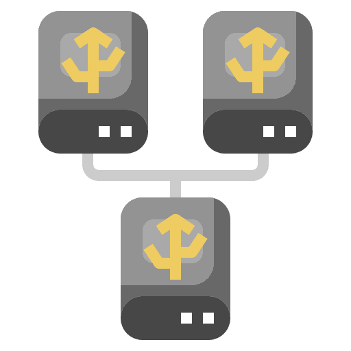 Backup storage hdd electronics icon