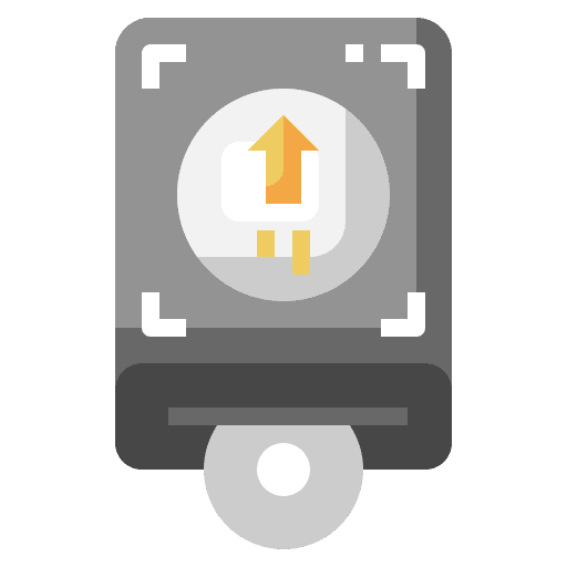Hard disk disc electronics hard disk icon Hard disk disc electronics hard disk icon