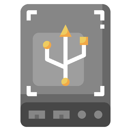 Hard disk drive hardware data storage hard drive icon