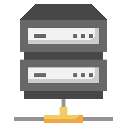 Server networking data storage technology icon