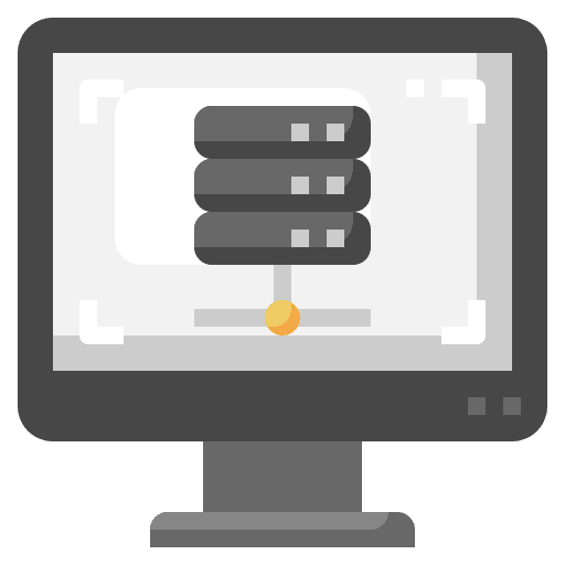 Server server seo and web monitor icon