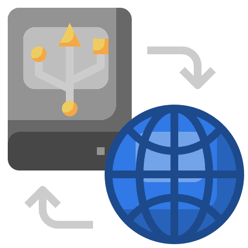 Transfer internet hardware transfer icon Transfer internet hardware transfer icon