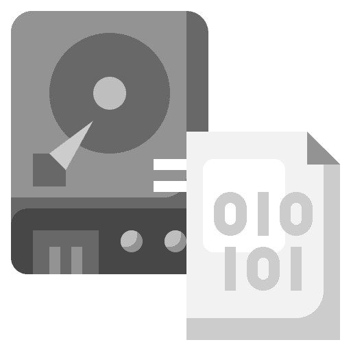 Binary disc data hard disk icon Binary disc data hard disk icon
