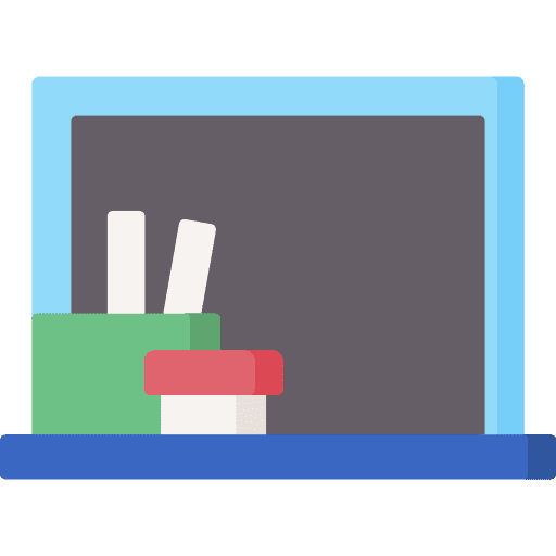 Blackboard school material blackboard education icon