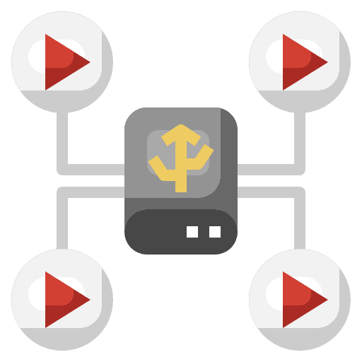 Video hdd usb storage icon Video hdd usb storage icon