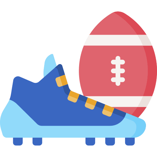 American football shoes play sports and competition icon American football shoes play sports and competition icon