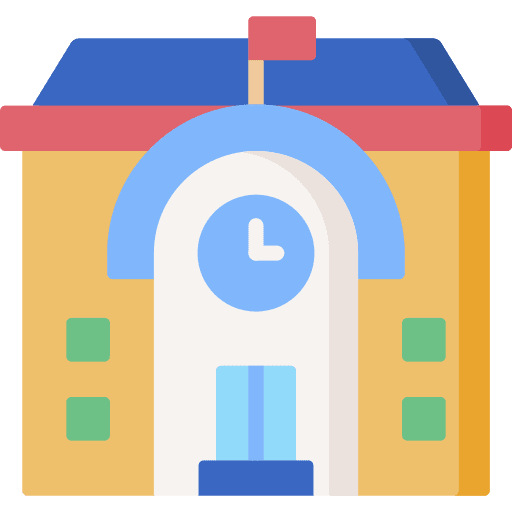 Building school high school education icon Building school high school education icon