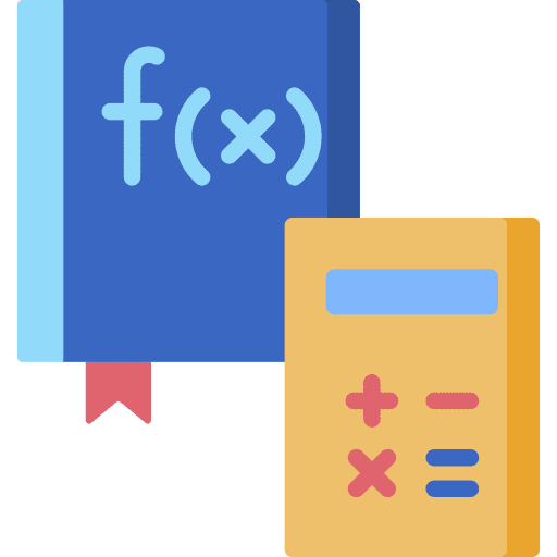 Math knowledge math library icon Math knowledge math library icon