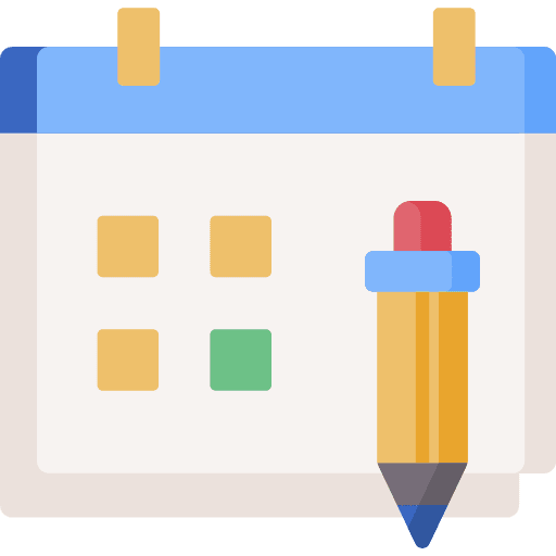 Schedule organization education class icon Schedule organization education class icon