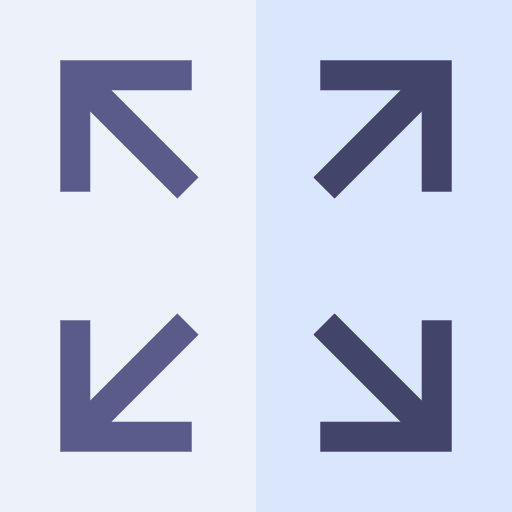 Width ui size sign icon