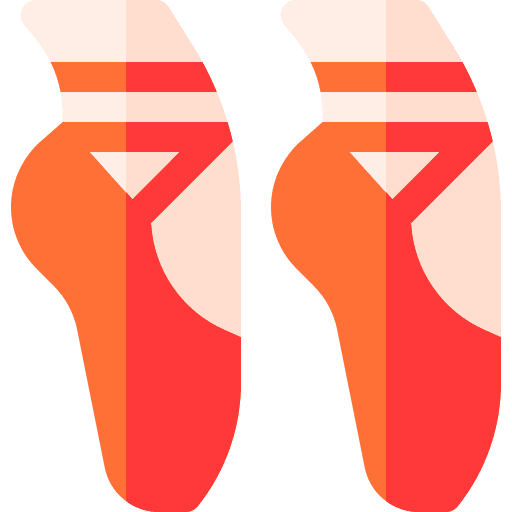 Ballet art and design ballerina dancing icon